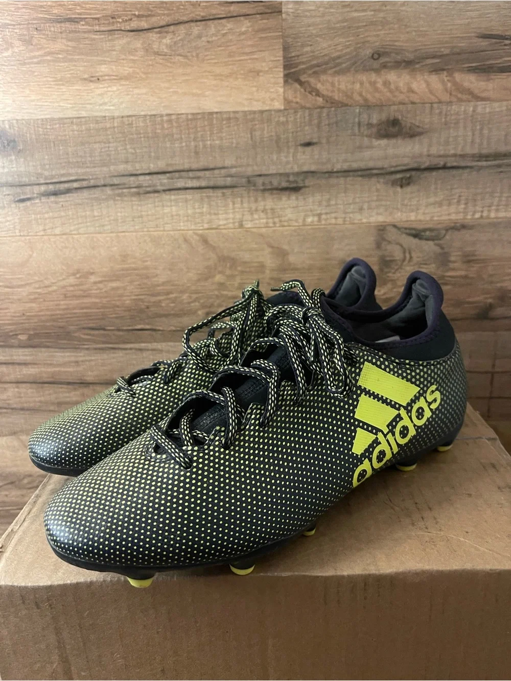 ADIDAS X 17.1 Shoes Soccer Men’s Sz US 8.5 NSG Nitrocharge